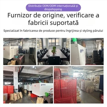 Placă de păr cu element de încălzire din ceramică aurie, tambur de 16–20 mm, 10 trepte de control al temperaturii, pentru păr ud și uscat