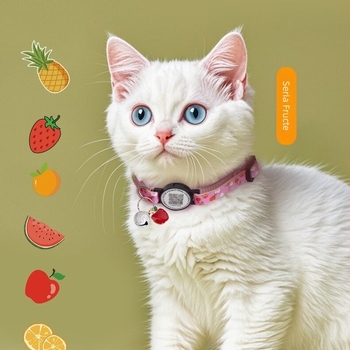 Colier de localizare pentru animale de companie pentru pisici și câini — model cu flori, poliester, utilizare universală, brand Pet beibei