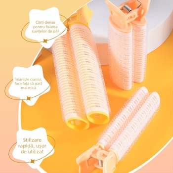 Ondulator Marianne cu set de clips pentru bucle voluminoase, din nylon, modelul 9069