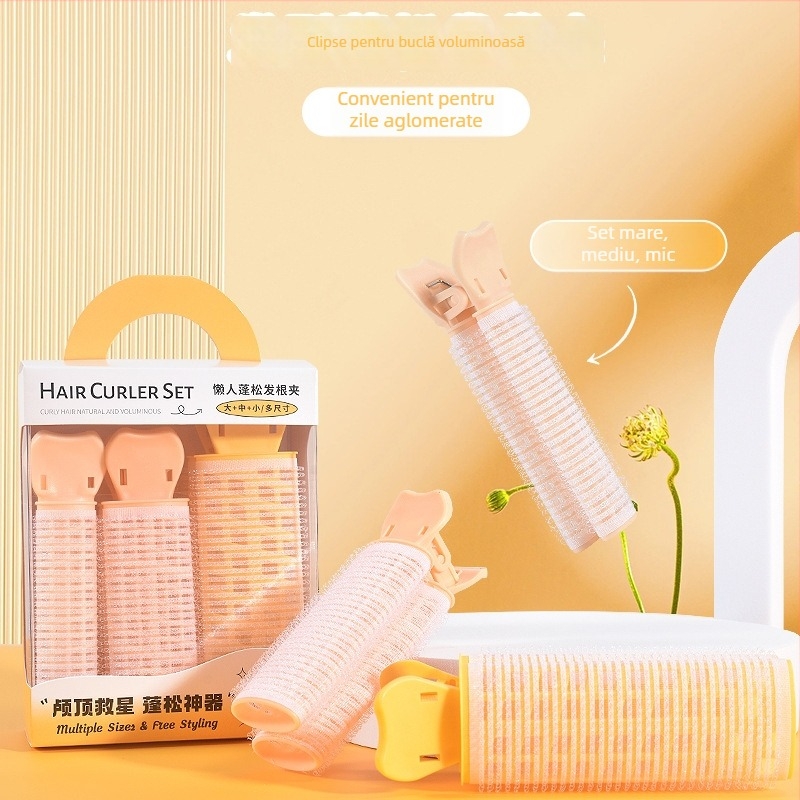 Ondulator Marianne cu set de clips pentru bucle voluminoase, din nylon, modelul 9069