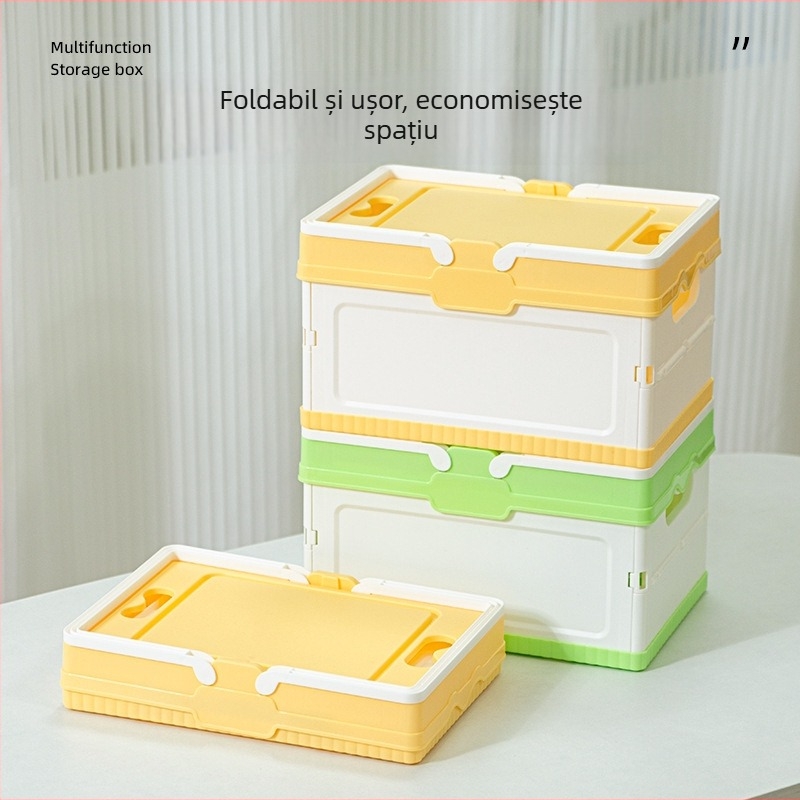 Cutie pliabilă de depozitare pentru portbagajul mașinii – PP plastic, mâner de transport, capacitate 5–10 L