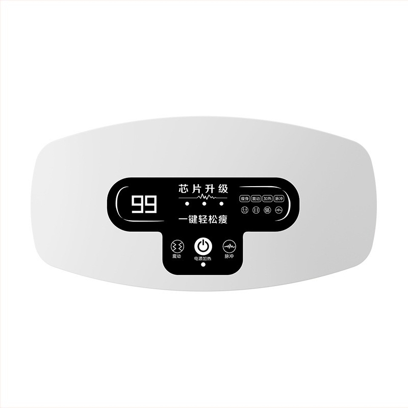 Curea de masaj pentru talie și abdomen — reîncărcabilă, control mecanic, 3 viteze, vibrație cu compresie caldă, până la 4 capete de masaj