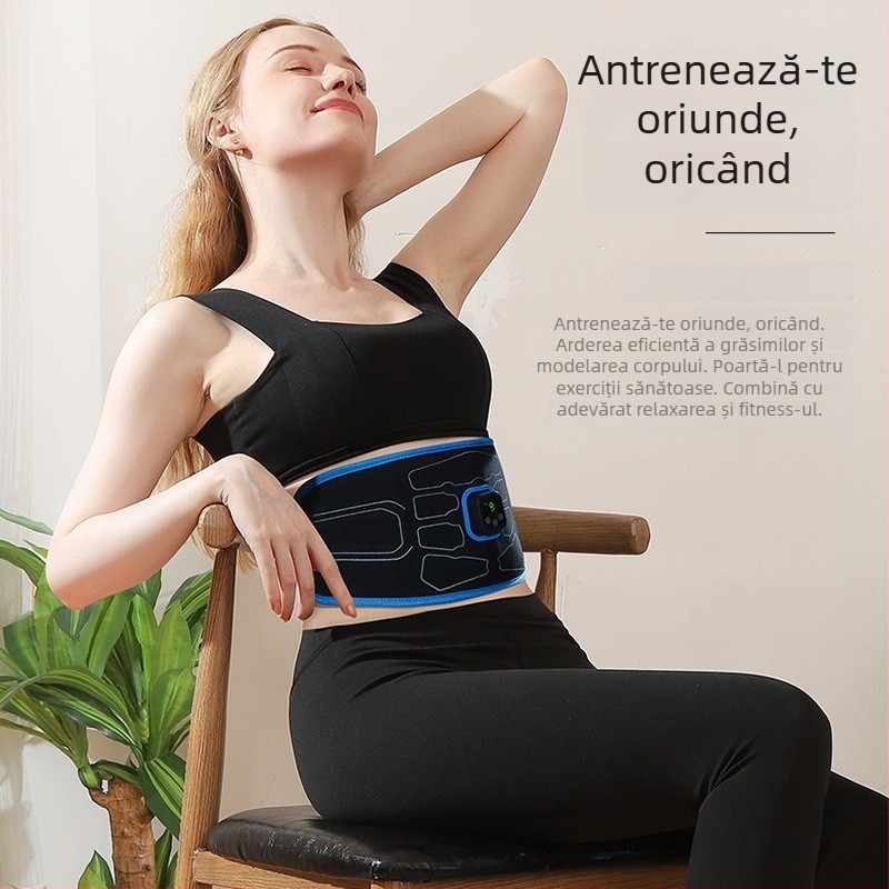 Exercitor EMS pentru abdomen – reîncărcabil, control de tip computer, 8+ capete de masaj, viteză fără trepte, masaj prin vibrații