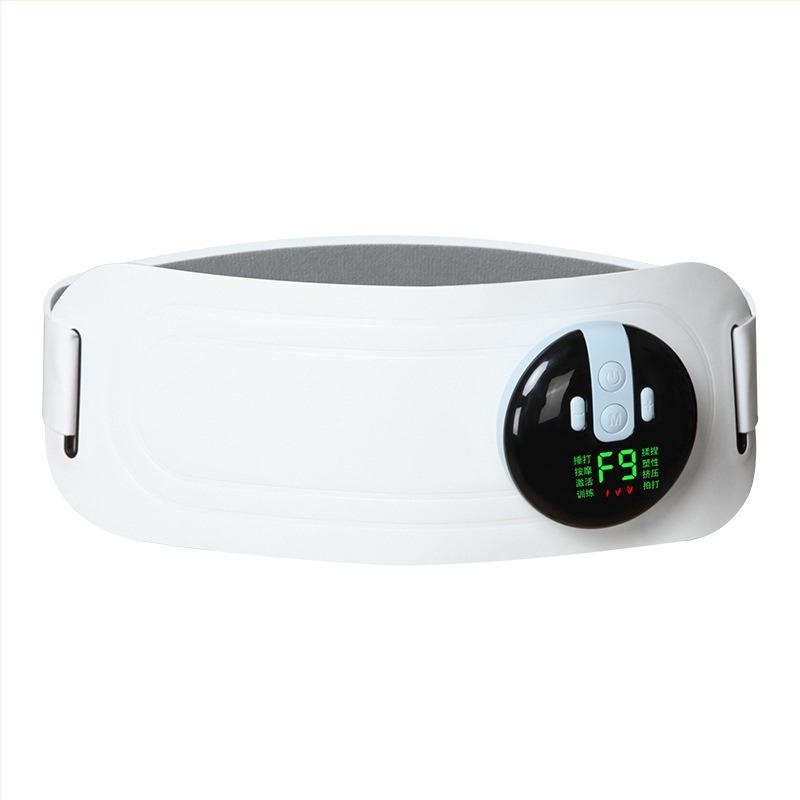 Bandă de masaj EMS cu puls, alimentare USB, control mecanic, încălzire prin compresie, până la 4 capete de masaj, transmisie variabilă continuă