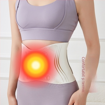 Banda de masaj EMS pentru uz casnic cu vibrații și compresie termică, alimentare USB, control mecanic, treapta 3, până la 4 capete de masaj
