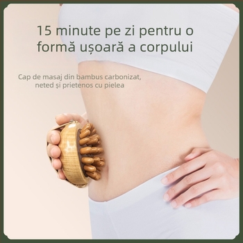 Gua sha placă și instrument, perie meridiană, Zhebao, lemn, masaj pentru sănătate