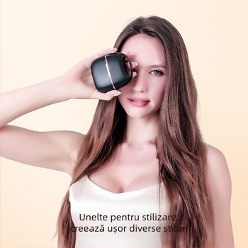 Pieptene fără fir pentru îndreptarea și ondularea părului, cu acoperire titan-turmalin, 3 setări de temperatură, 25W, baterie Li-ion 3,7V