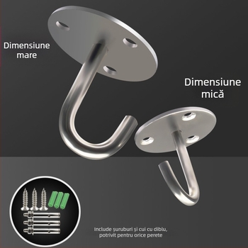 Cârlig de tavan din oțel inoxidabil pentru perdea de proiecție, design modern minimalist, finisaj nichelat, suprafață cu model de sârmă — Jin Aoding