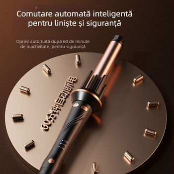 Ondulator de păr cu strat ceramic, temperatură reglabilă, alimentare prin cablu, 220V 46W, oprire automată, styling rapid în 1–2 minute