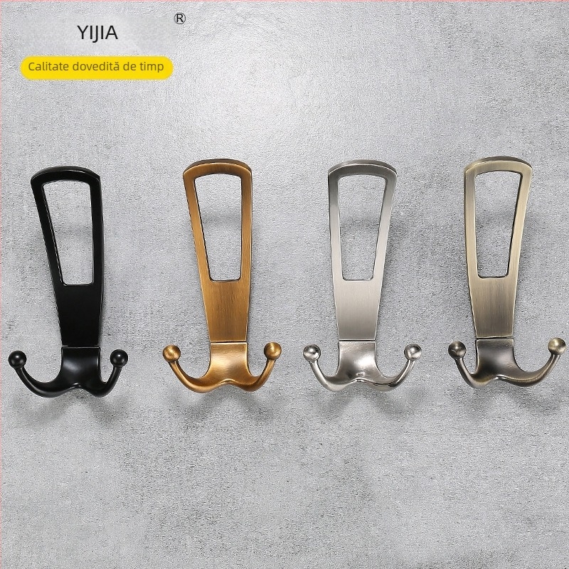 Cuier pentru haine – canelură dublă, aliaj de zinc, model YG002, pentru dulap, stil modern minimalist