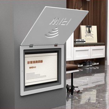 Capac pentru cutie de contoare electrice, cu cadru din aliaj de aluminiu, pictură decorativă realizată manual, model 69850