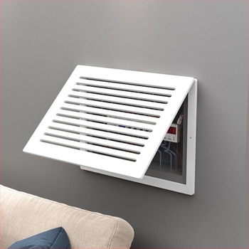 Capac pentru cutie de contoare electrice, cu cadru din aliaj de aluminiu, pictură decorativă realizată manual, model 69850