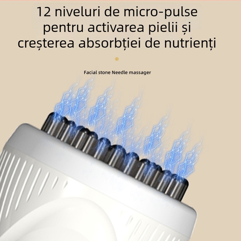 Măsur electric pentru meridiane pentru uz casnic cu masaj abdomen, vibrații umeri/gât, terapie cu lumină roșie și încălzire – reîncărcabil, control prin buton, Model JLS-666, 40–55°C, 1500mAh, ABS