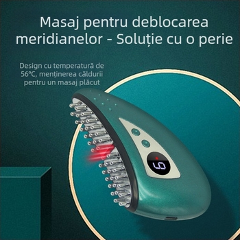 Dispozitiv electric pentru masaj cu terapie prin căldură și moxibustie, alimentare USB, 4 trepte, până la 45°C, carcasă ABS