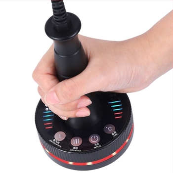 Masaj electric pentru meridiane cu perie de gua sha, model JL-102, reîncărcabil, baterie 2000 mAh, control temperatură 0–55°C, carcasa ABS