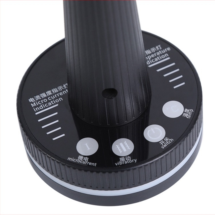 Masaj electric pentru meridiane cu perie de gua sha, model JL-102, reîncărcabil, baterie 2000 mAh, control temperatură 0–55°C, carcasa ABS