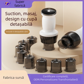 Dispozitiv de cupping cu vacuum, complet automat, pentru uz casnic — control prin buton mecanic, universal, model MY-08