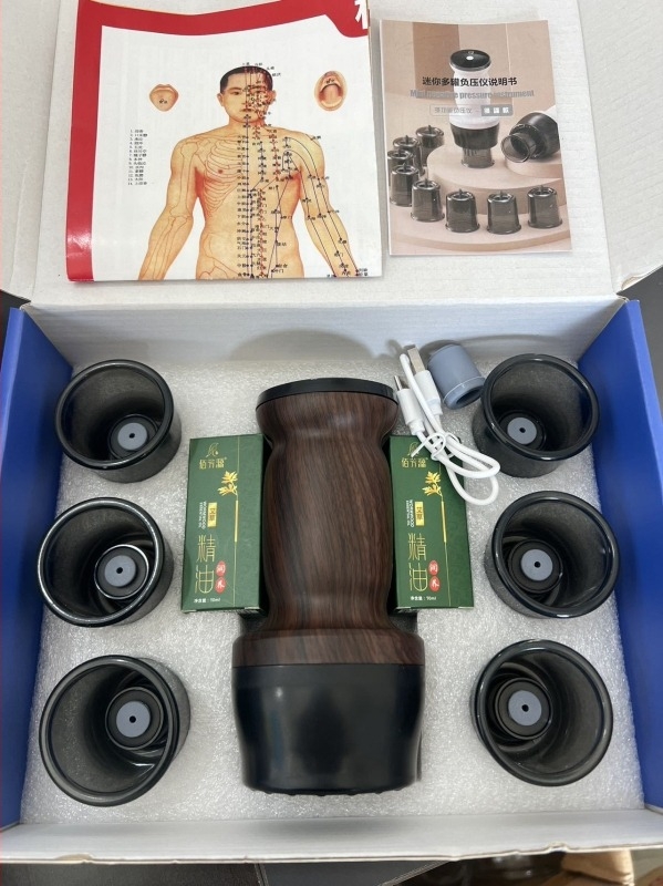 Dispozitiv de cupping cu vacuum, complet automat, pentru uz casnic — control prin buton mecanic, universal, model MY-08