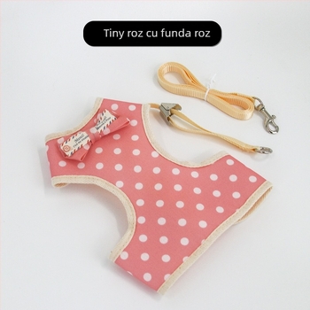 Hamă vestă pentru pisici cu lesă (Traction Belt) — Anti-Escape, Poliester, Lungime fixă, Pentru pisici, Brand: Mrqim