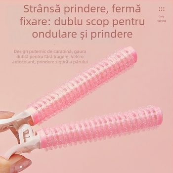 Gecomo role autoadezive pentru păr, tuburi de curling din plastic/ rășină, bucle pufoase, prindere invizibilă