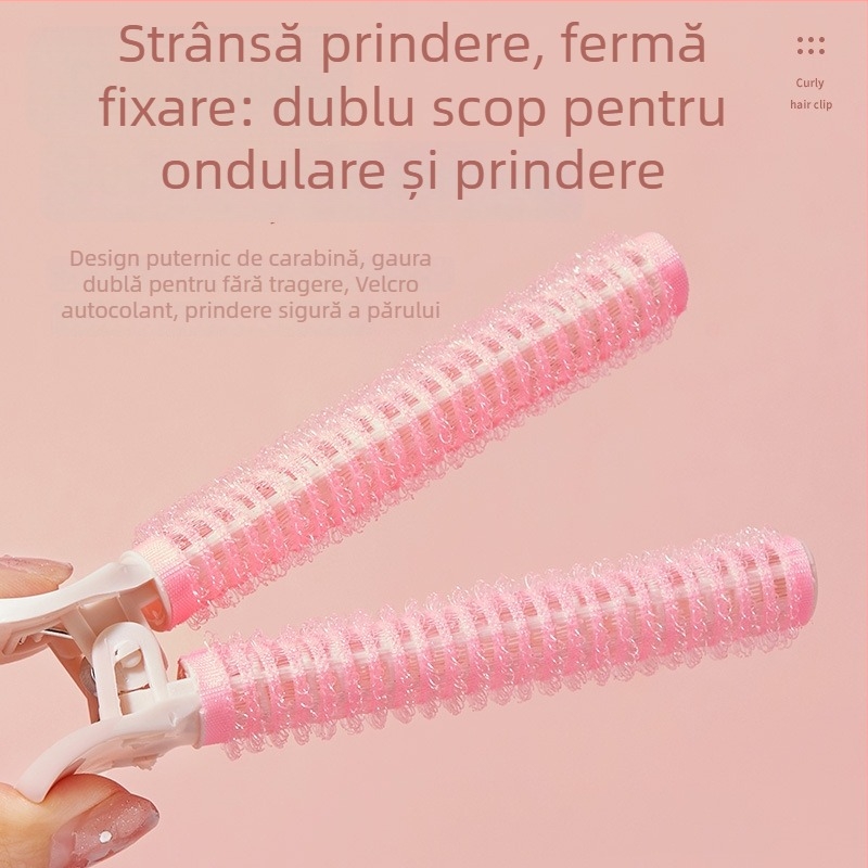 Gecomo role autoadezive pentru păr, tuburi de curling din plastic/ rășină, bucle pufoase, prindere invizibilă