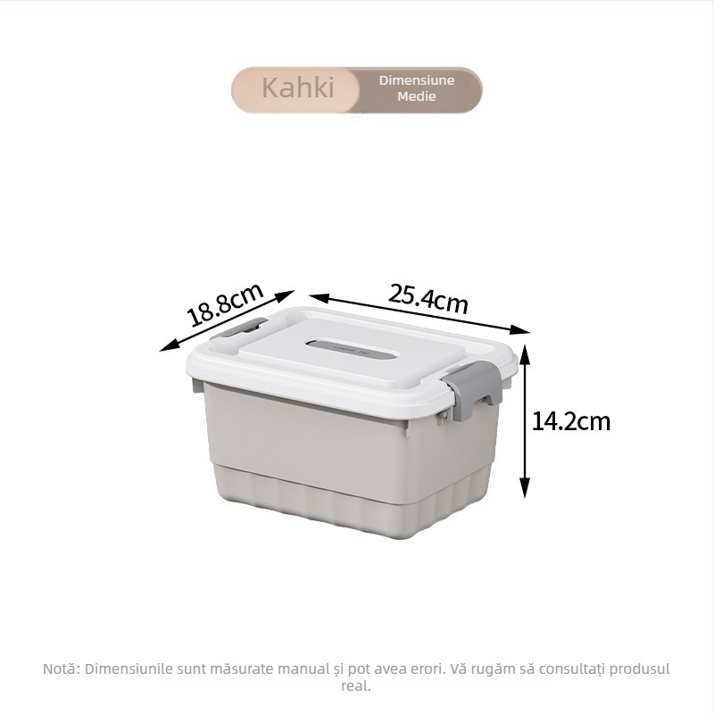 Cutie de depozitare din plastic PP, organizator multifuncțional, rezistent la praf, portabil pentru lenjerie, haine, jucării, cosmetică