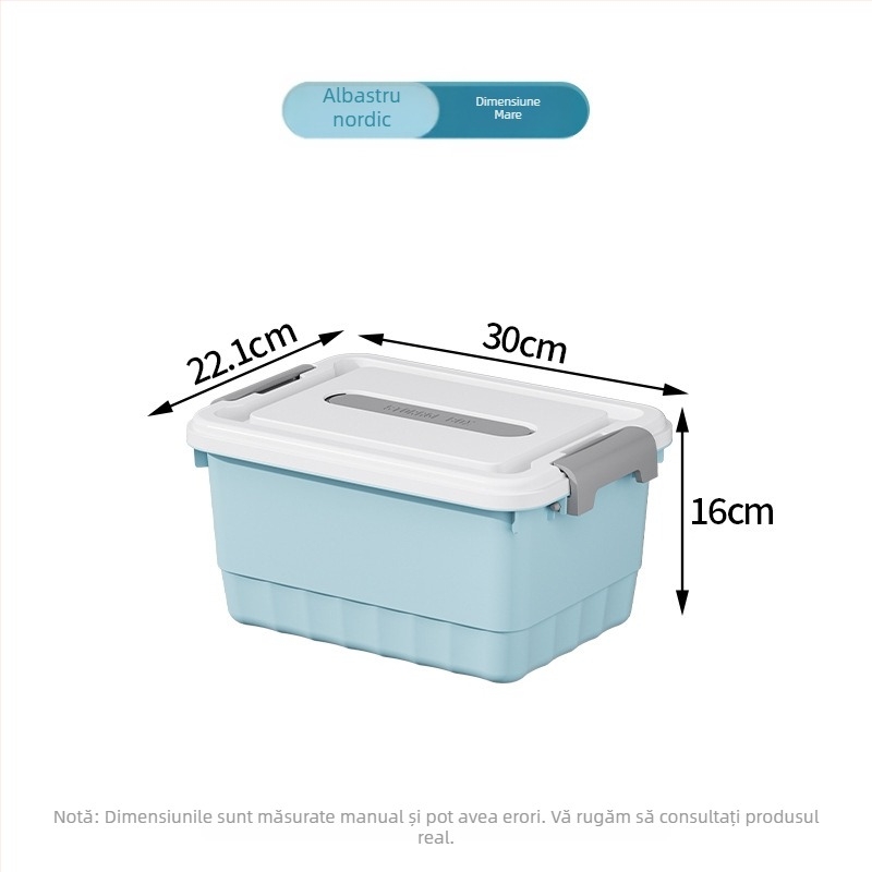 Cutie de depozitare din plastic PP, organizator multifuncțional, rezistent la praf, portabil pentru lenjerie, haine, jucării, cosmetică