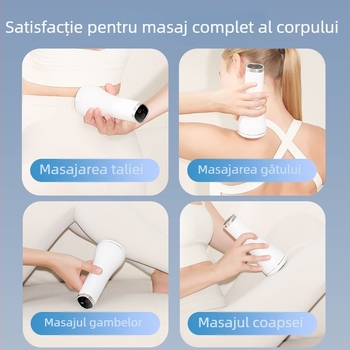 Masajer manual pentru întregul corp, masaj cu vibrații de înaltă frecvență și frământare, alimentare USB, control prin atingere