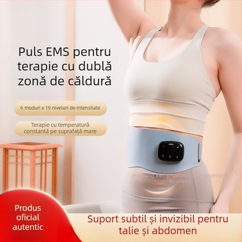 Centură de masaj talie - alimentare USB, control mecanic, viteză fără trepte, masaj magnetic cu compresie caldă
