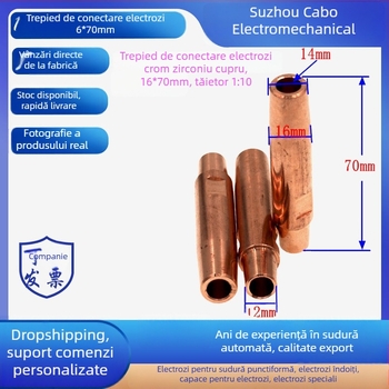 Cap de sudare prin puncte, cupru crom-zirconiu, model C18150, Temperatură de lucru 400°C, Curent de sudură 20000 A