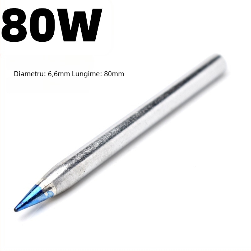 Vârf pentru fier de lipit – încălzire externă, temperatură constantă, durată lungă de viață, 80W/100W/150W, vârf ascuțit