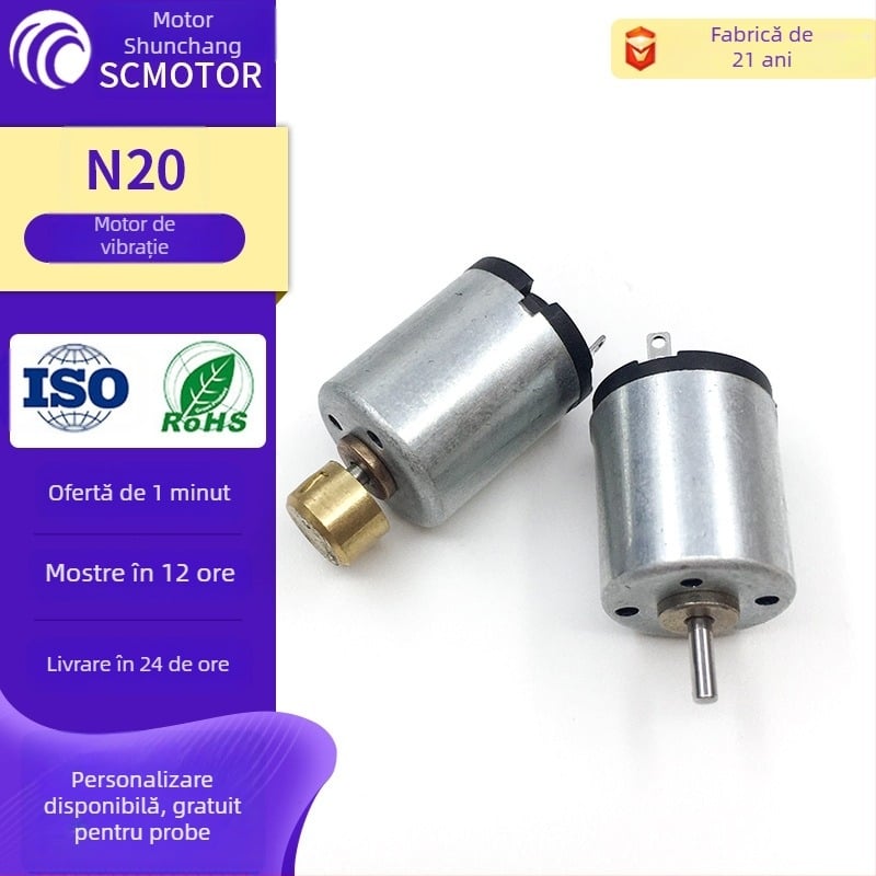 Motor vibrare micro N20, 4.5 V DC, 9600 rpm, 0.2 W, 0.1 A