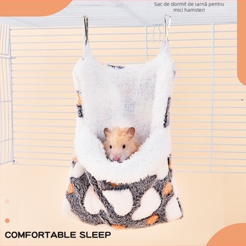 Hamster rotund din pluș – hamac pentru utilizare interioară/exterioară, portabil, menține căldura