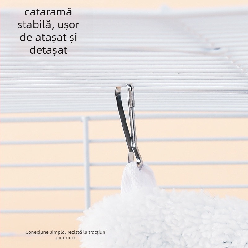 Hamster rotund din pluș – hamac pentru utilizare interioară/exterioară, portabil, menține căldura