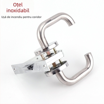 Încuietoare din oțel inoxidabil pentru ușile de incendiu și căi de acces, cu mâner, model Aisle lock, stil modern minimalist