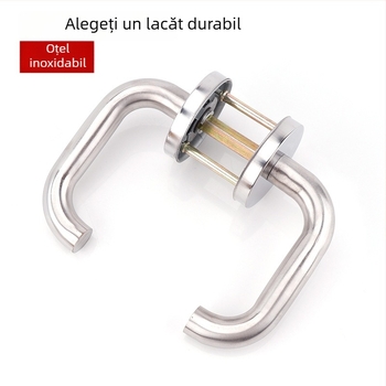 Încuietoare din oțel inoxidabil pentru ușile de incendiu și căi de acces, cu mâner, model Aisle lock, stil modern minimalist
