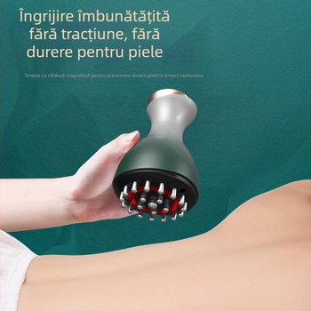 Masajer electric Meridian pentru întreg corpul, reîncărcabil, control prin buton, 9 niveluri de temperatură, ABS carcasă, model Zs-0015