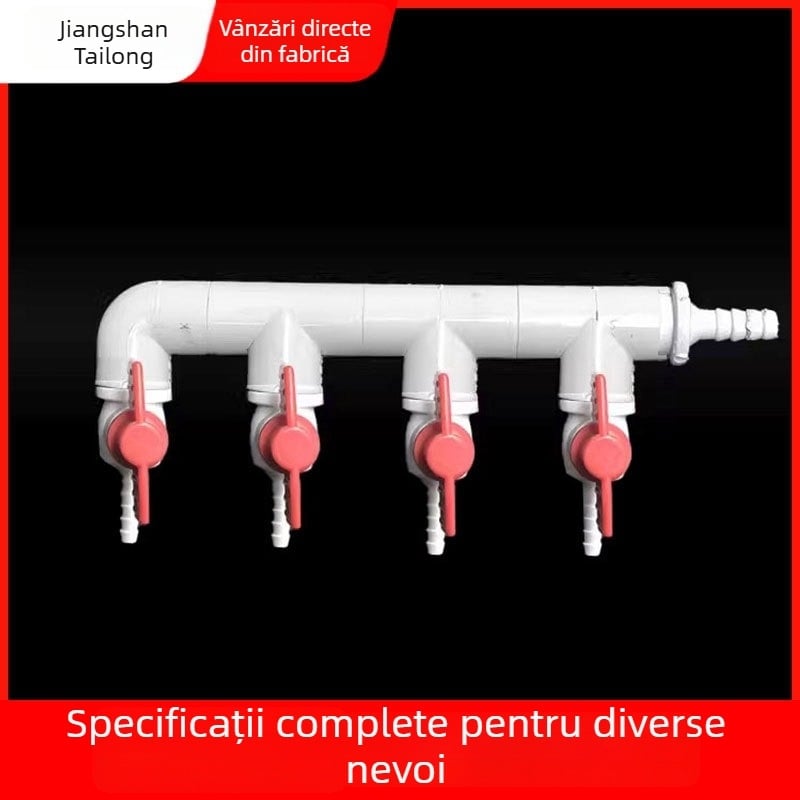 Ventil diverter pentru distribuția oxigenului în acvariu, material rășină, origine Zhejiang, marcă Colorful plastic