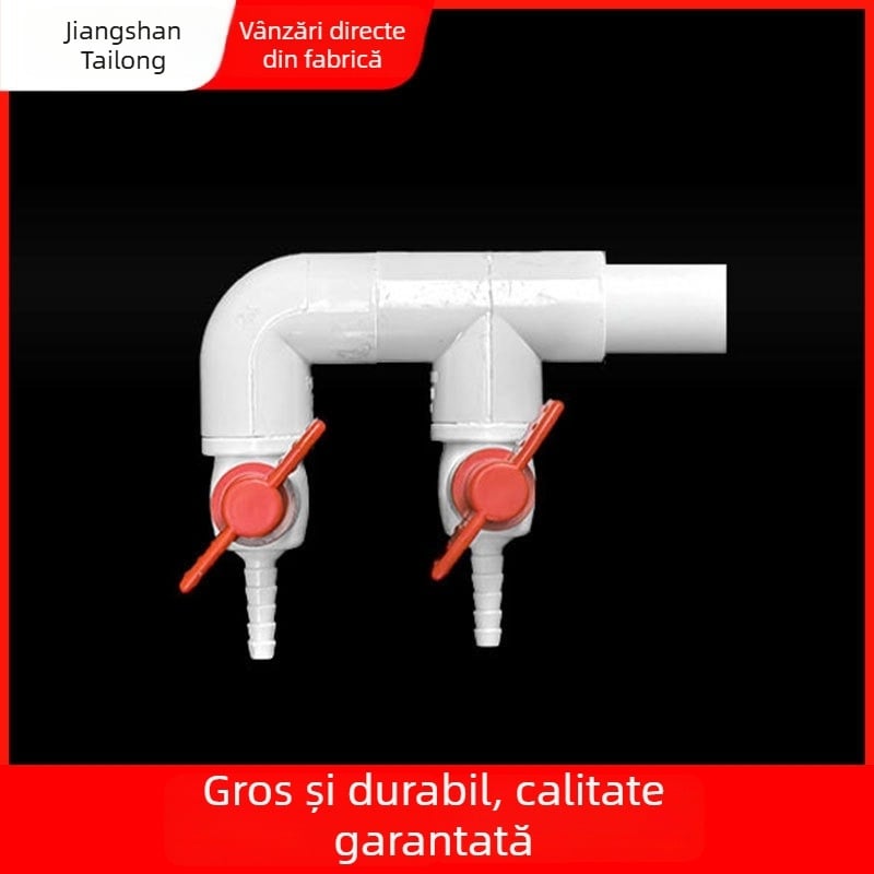Ventil diverter pentru distribuția oxigenului în acvariu, material rășină, origine Zhejiang, marcă Colorful plastic