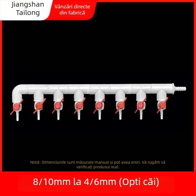Ventil diverter pentru distribuția oxigenului în acvariu, material rășină, origine Zhejiang, marcă Colorful plastic