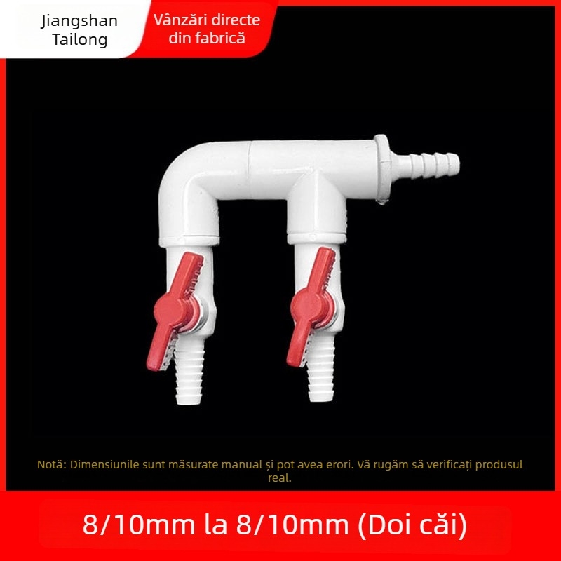 Ventil diverter pentru distribuția oxigenului în acvariu, material rășină, origine Zhejiang, marcă Colorful plastic
