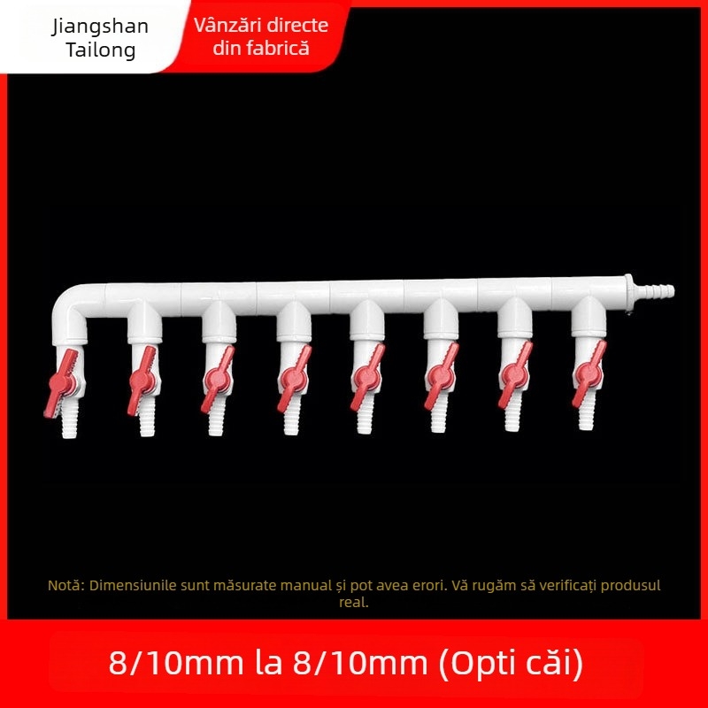 Ventil diverter pentru distribuția oxigenului în acvariu, material rășină, origine Zhejiang, marcă Colorful plastic
