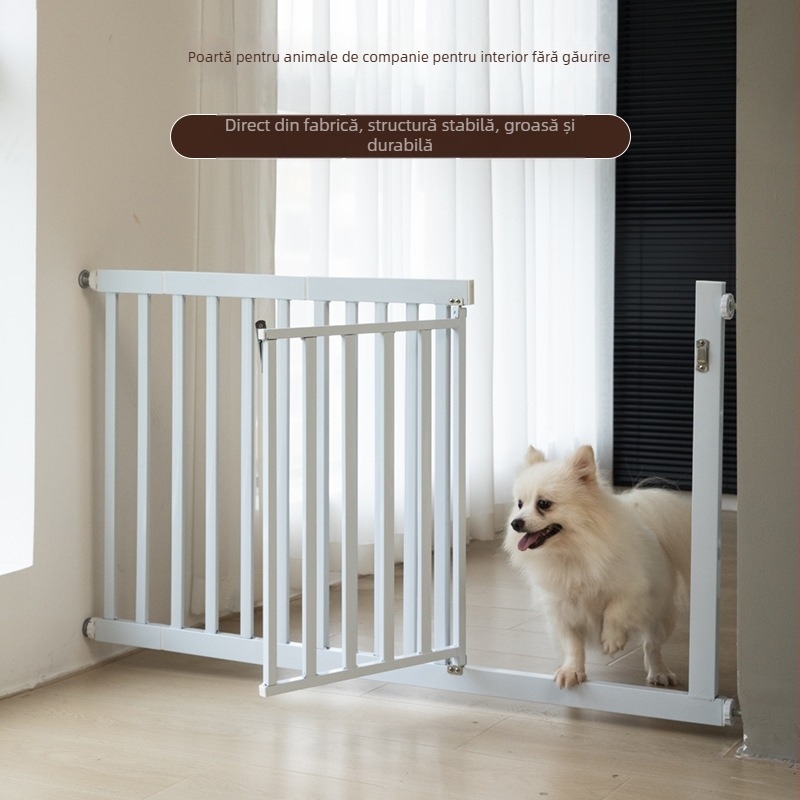 Poartă pentru animale de companie din oțel inoxidabil pentru interior; pentru câini și pisici; marcă 1; fără import