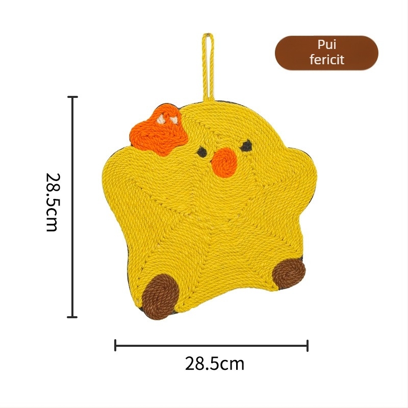 Zgârietor pentru pisici din sisal pentru perete – stil drăguț, rezistent la uzură, economisește spațiul, jucărie pentru pisici