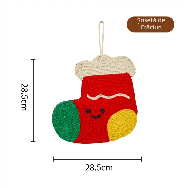 Zgârietor pentru pisici din sisal pentru perete – stil drăguț, rezistent la uzură, economisește spațiul, jucărie pentru pisici