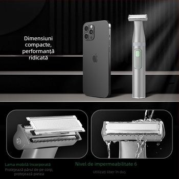 2025 Nouă mașină de ras pentru corp și epilator, model MS-8300, alimentare USB, utilizare umedă și uscată, lame din oțel inoxidabil, carcasă ABS