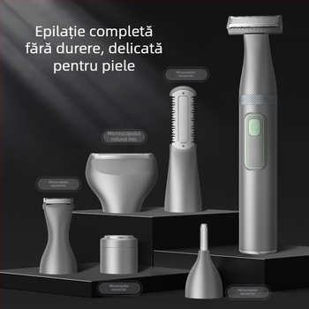 2025 Nouă mașină de ras pentru corp și epilator, model MS-8300, alimentare USB, utilizare umedă și uscată, lame din oțel inoxidabil, carcasă ABS