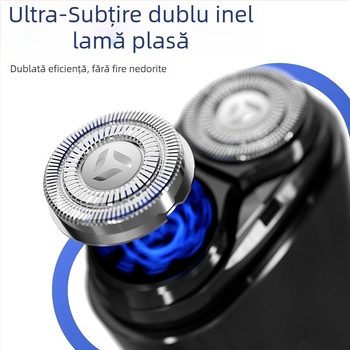 Mini aparat de ras electric și trimmer pentru barbă — spălare pentru corp întreg, motor fără perii, baterie încorporată, autonomie baterie până la 180 de zile, zgomot 36–45 dB