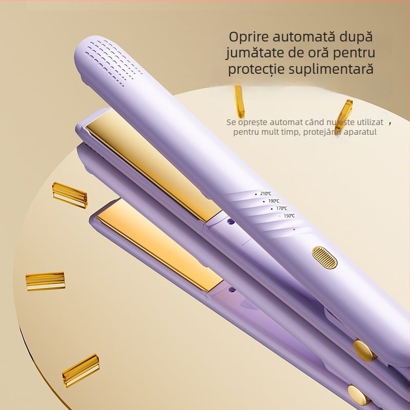 Fier de păr cu temperatură reglabilă, protecție împotriva arsurilor, pentru păr umed sau uscat, putere redusă, instrument pentru stilizarea bretonului