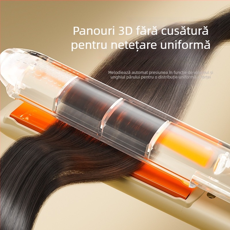 Fier de păr cu temperatură reglabilă, protecție împotriva arsurilor, pentru păr umed sau uscat, putere redusă, instrument pentru stilizarea bretonului